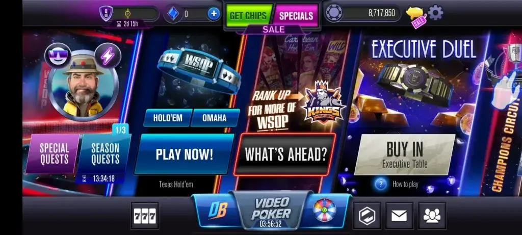 Login guide with wsop